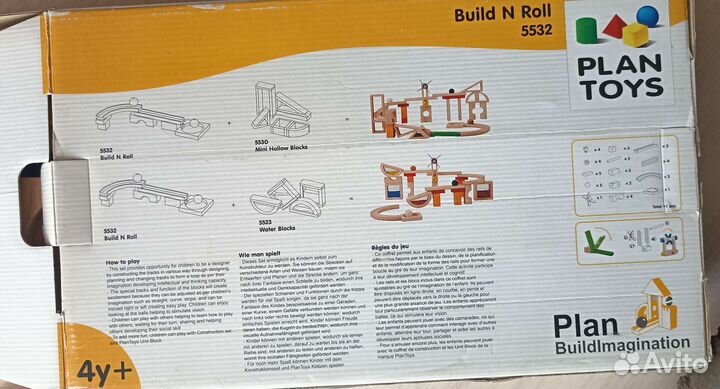 Деревянный конструктор Plan Toys build n roll