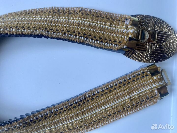 Ремень ретро на резинке стразы шуба пальто платье