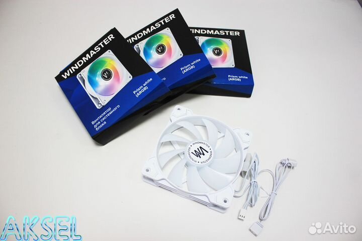 Вентилятор 120 mm Windmaster Prism white (argb)