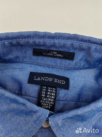 Pубaшка американского бренда lands END р. L-XL