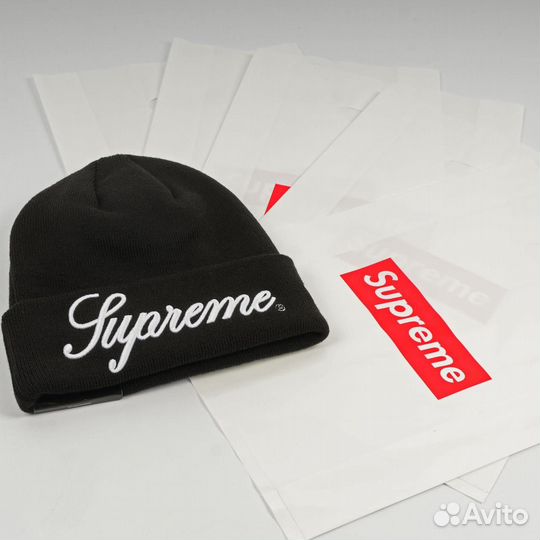 Шапка Supreme New Era Script Beanie