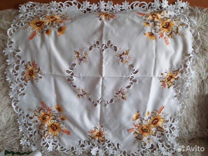 Чайная скатерть.85*85 Винтаж.Франция. Прованс