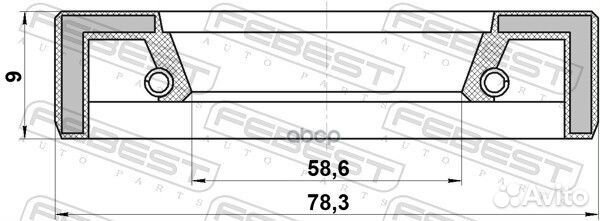 Сальник привода (60X78X9) nissan primera P11 19