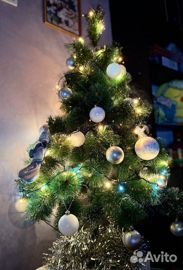 Елка искусственная заснеженная бу