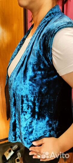 Панбархат безрукавка старинная