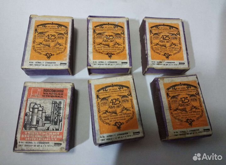 Спички СССР в деревянном коробке
