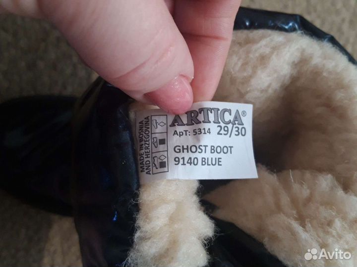 Дутыши для девочки. Темно- синие, очень тёплые