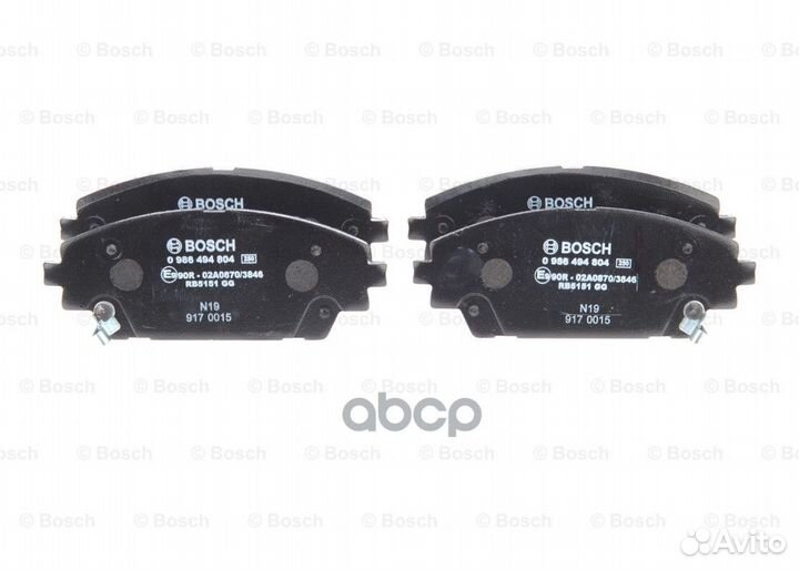 Колодки тормозные дисковые перед 0986494804