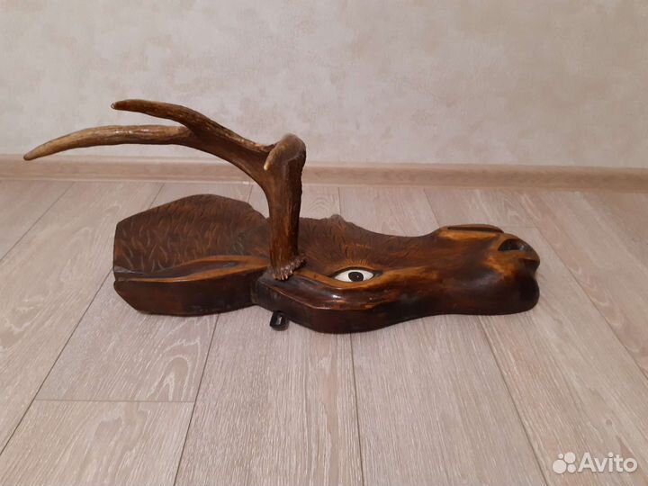 Панно Голова Лося С Рогом Ручная Работа из СССР