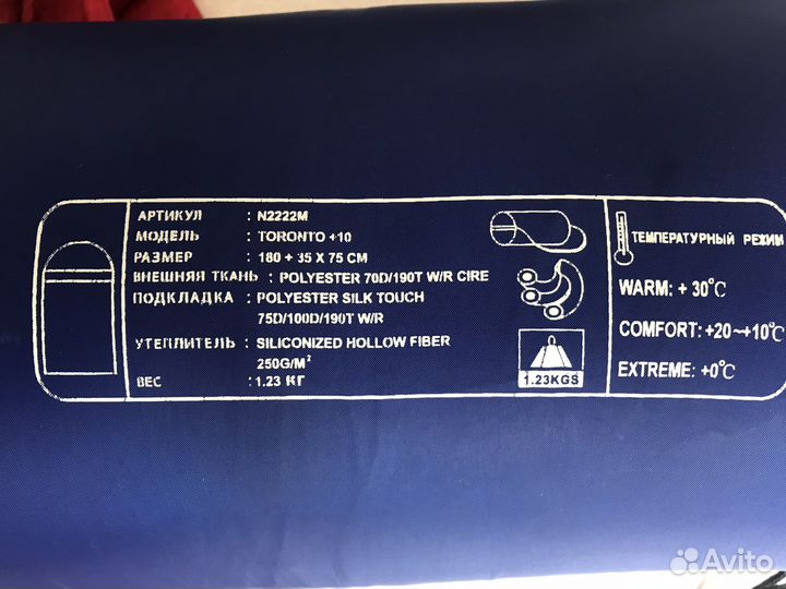 Спальный мешок Nordway Toronto +10