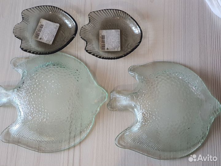 Тарелки рыбы