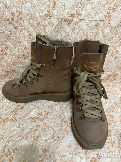 Ботинки женские натуральный нубук