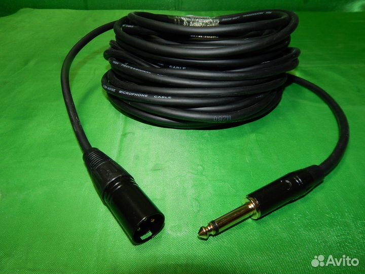 Кабель для подключения колонок jack 6,5 -xlr папа