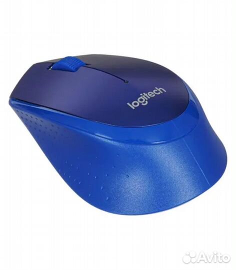 Беспроводная мышь Logitech M330 Silent Plus, синий
