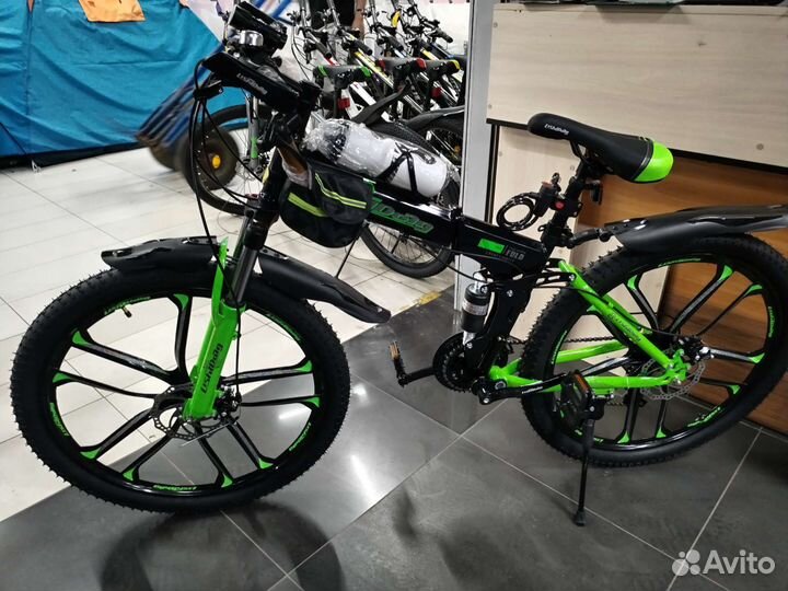 Велосипед на литых дисках складные 24,26