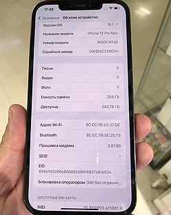 iPhone 12 Pro Max, 256 ГБ