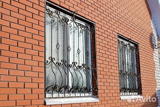 Решетки на окна под любой размер кованые N 478