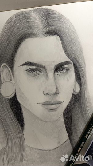 Портрет карандашом по фото на заказ