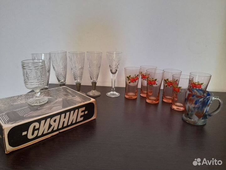 Хрустальные рюмки СССР