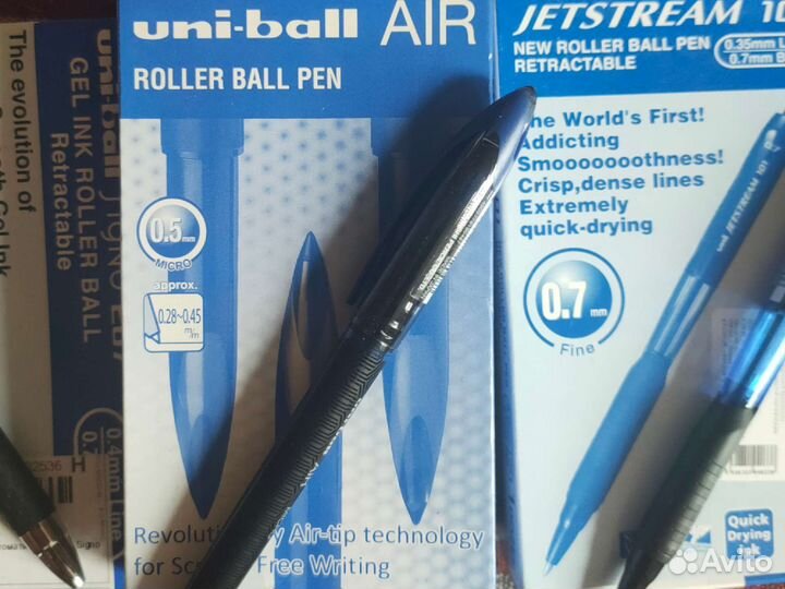 Ручки гелевые/шариковые Uniball, Pentel