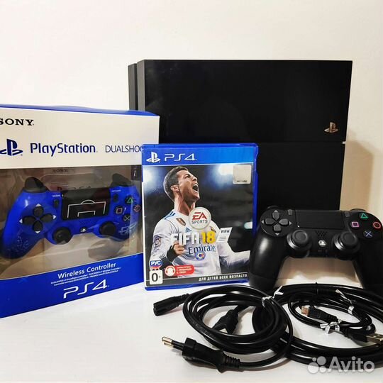 Sony PS4 500 гб, 2 геймпада+диск.Магазин.Гарантия