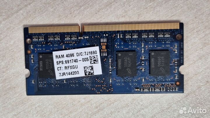 Оперативная память DDR3L 4GB (Ramaxel)