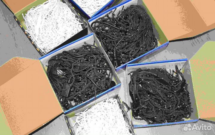 Гирлянда бахрома 25м