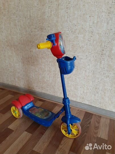 Самокат детский, трехколесный