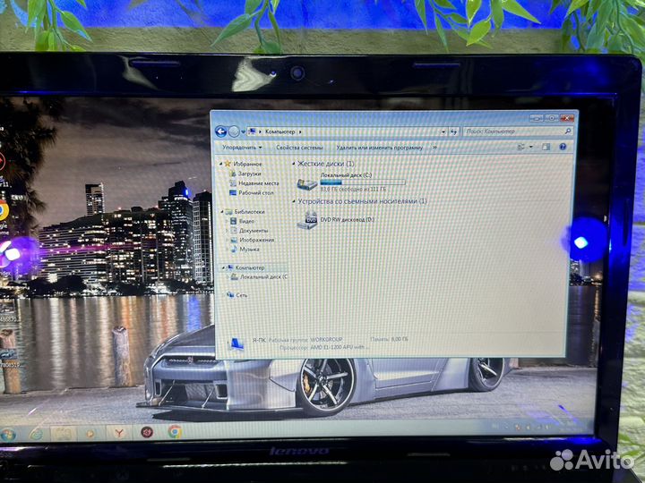 Мощный ноутбук Lenovo 6GB/SSD/AMD
