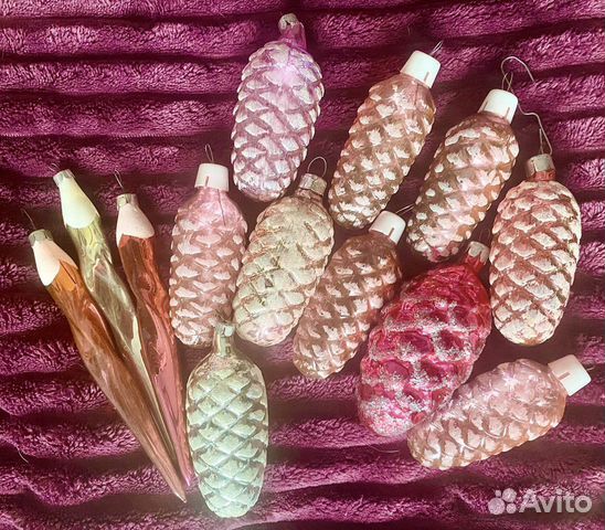 Елочные игрушки СССР шишки сосульки Икея IKEA и др