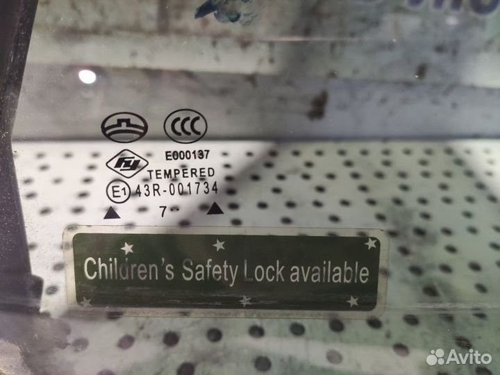 Стекло двери глухое заднее правое Great Wall Hover