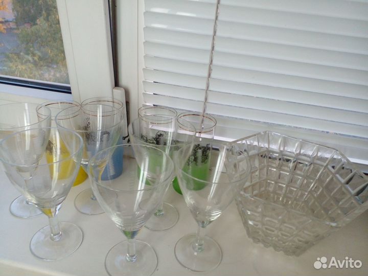 Набор стеклянной посуды отдам бесплатно