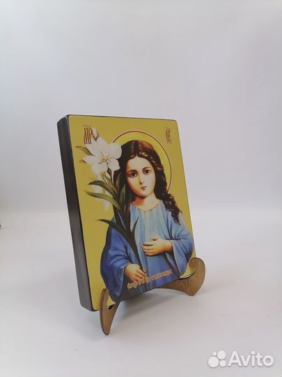 Пресвятая Богородица Трилетствующая, 15x20x3 см, а