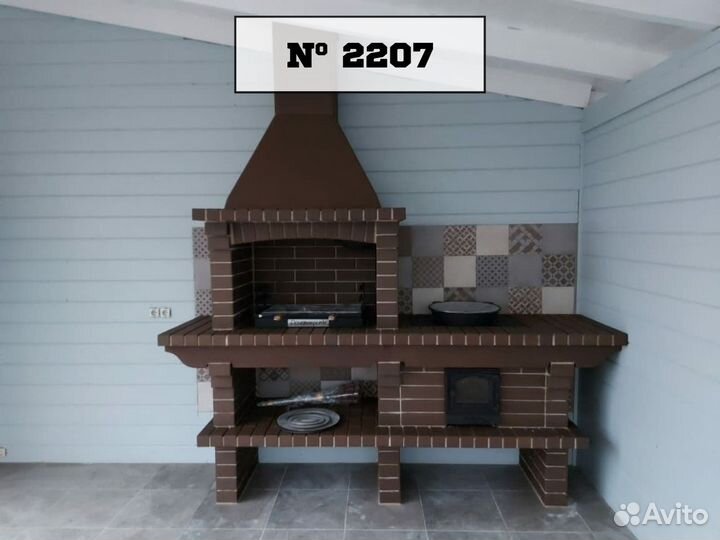 Печь из кирпича / Модульное барбекю