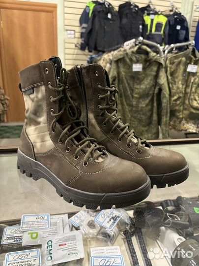 Берцы Кросс кс-15 нубук (олива)