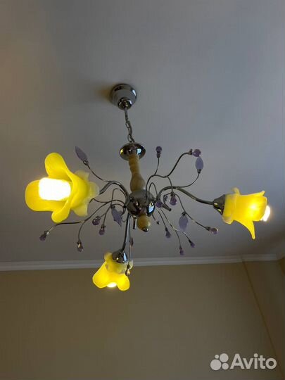Люстра потолочная подвесная б/у