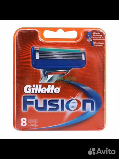 Сменные кассеты gillette fusion power 5 лезвий
