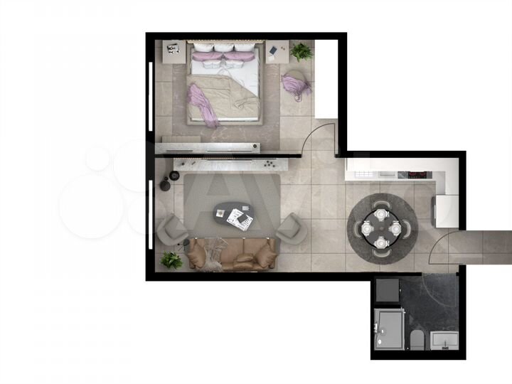 2-к. квартира, 55 м² (Кипр)