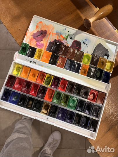 Краски акварельные невская палитра