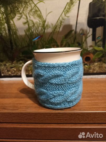 Вязаный чехол для кружки