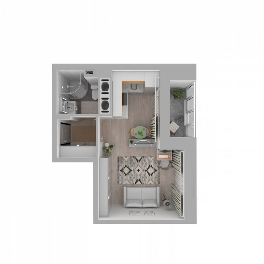 Квартира-студия, 23,8 м², 3/17 эт.