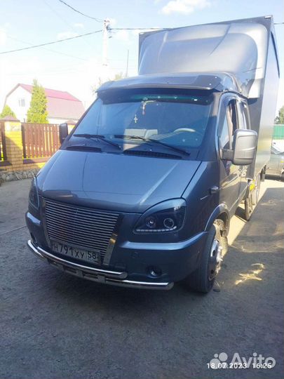 Защита бампера на Газель бизнес