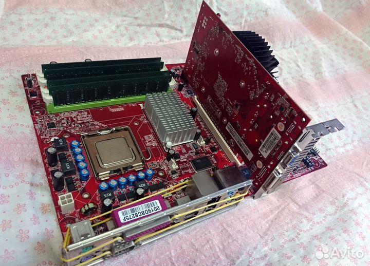 Мат. плата MSI P965 Neo-F + 4 Гб озу и видеокарта