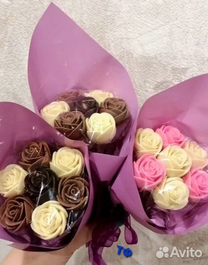 Шоколадные цветы, букеты, наборы