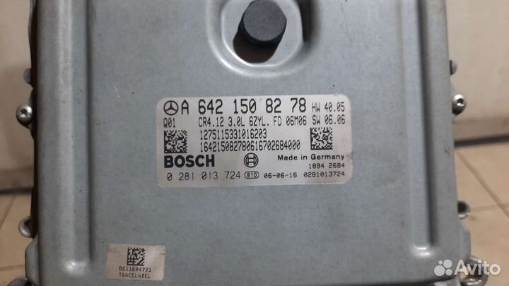 Блок управления двигателем mercedes ом 642