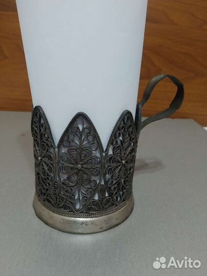 Подстаканник скань СССР мельхиор 5