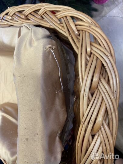 Санки плетеные