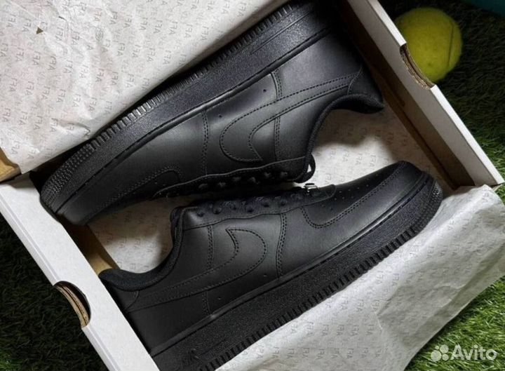 Кроссовки Nike Air Force 1 Black Оригинал