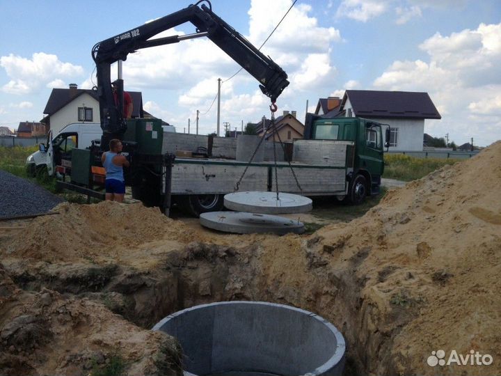 Бетонные кольца с дном