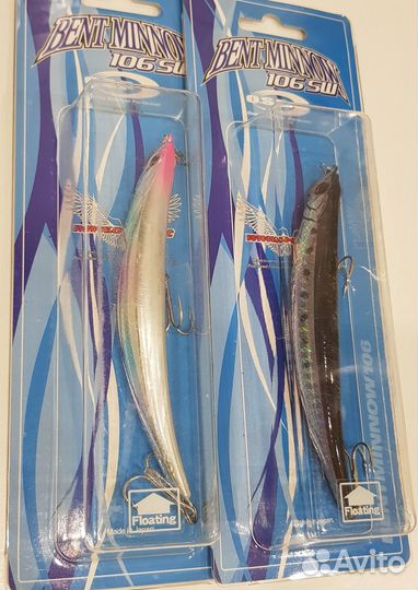 Воблеры OSP Bent Minnow 76F, 86F, 106F/SW, 130F/SW